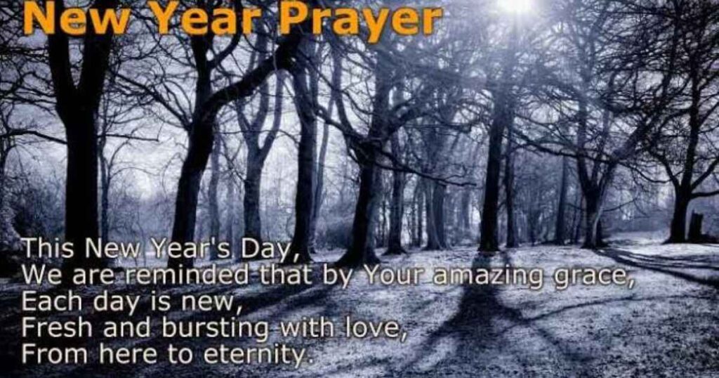 A Prayer for God's Blessing as We Begin the New Year: