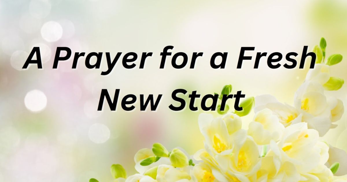 Prayer To Start A New Day At Work