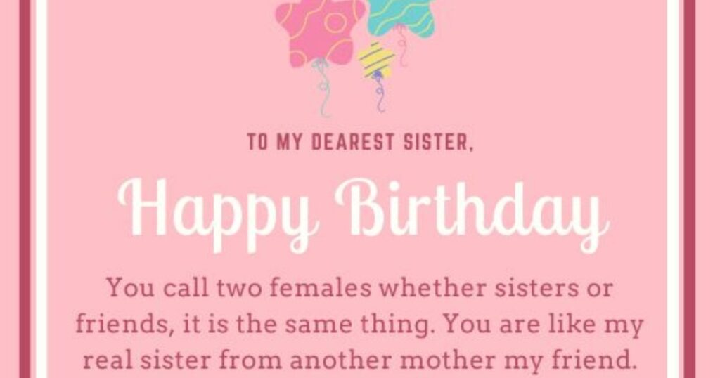 Birthday Prayer for Sister
