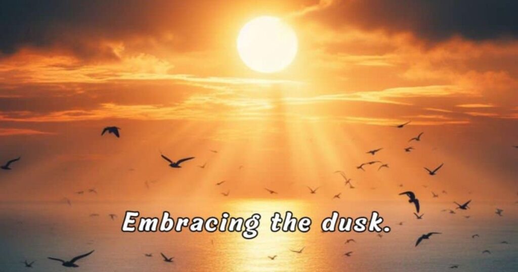 Magical Evening Sunset Captions