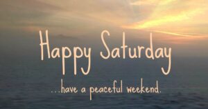 Saturday Morning Prayer