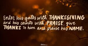 Thanksgiving Prayer