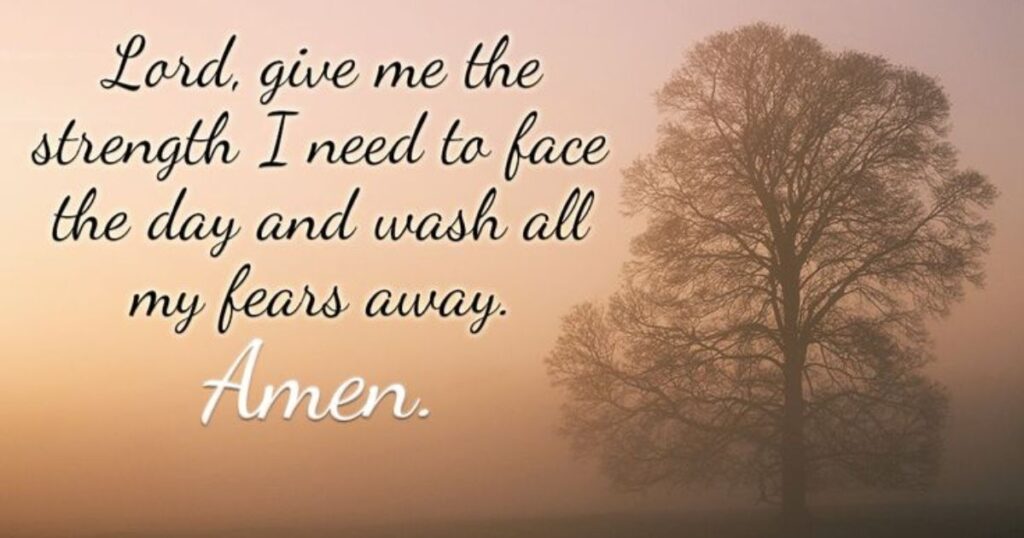 Wednesday Morning Prayer for Strength with Bible Verses