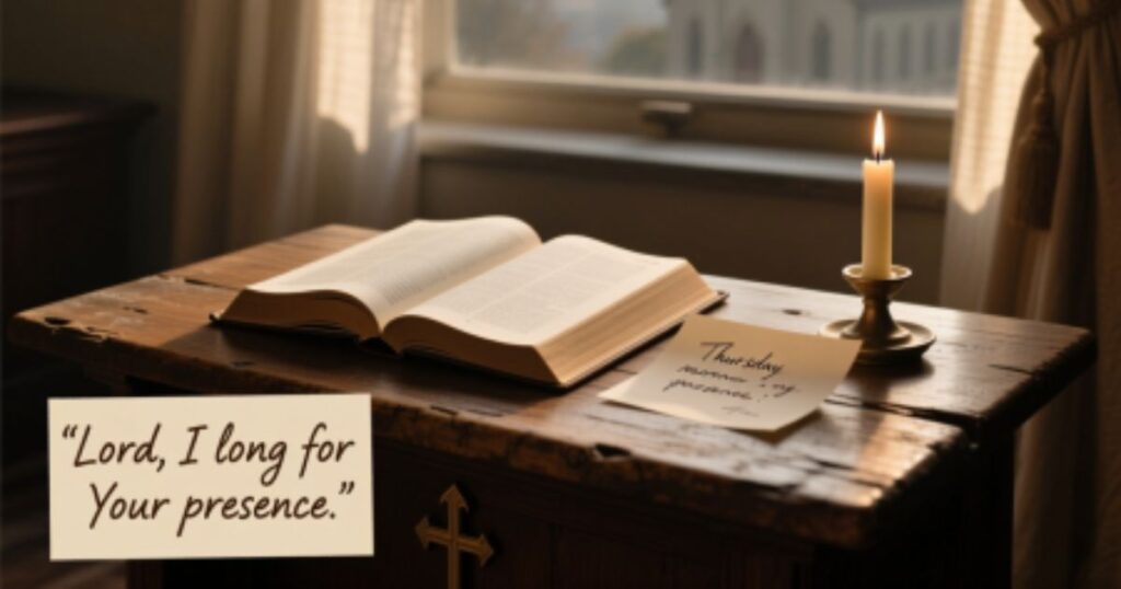 Prayer for God's Presence and Encouragement on Thursday