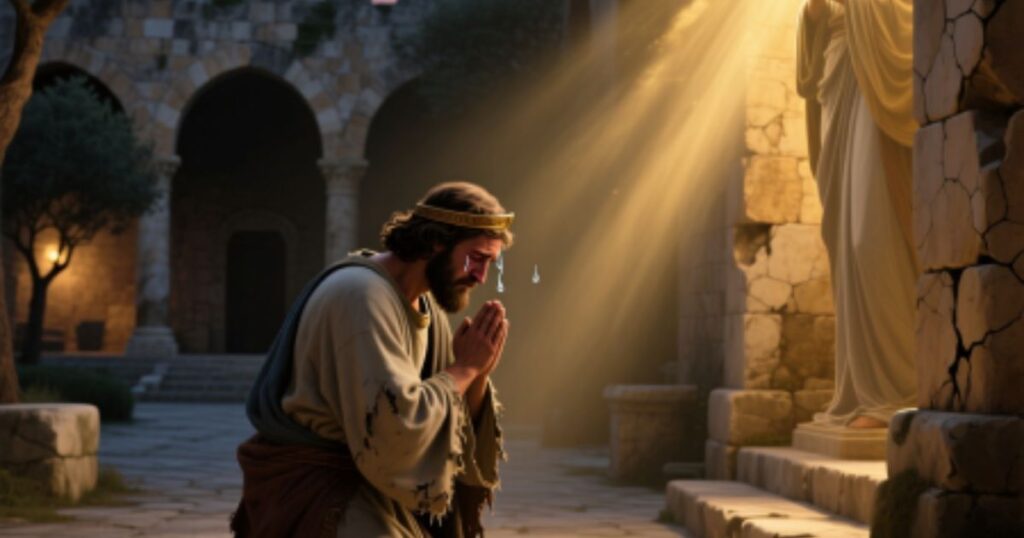 David's prayer of repentance (Psalm 51:1-11; 32:1-5)