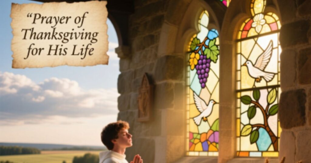 Prayer of Thanksgiving for His Life