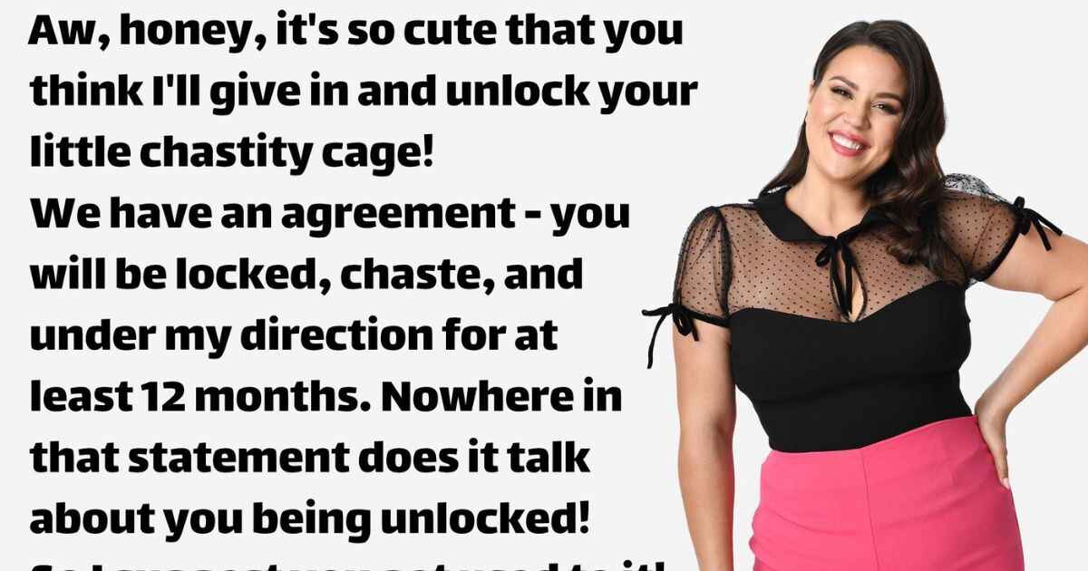 Femdom Chastity Captions